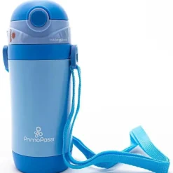 Primo Passi - Frasco de Palha Isolado 12oz/350ml, Azul
