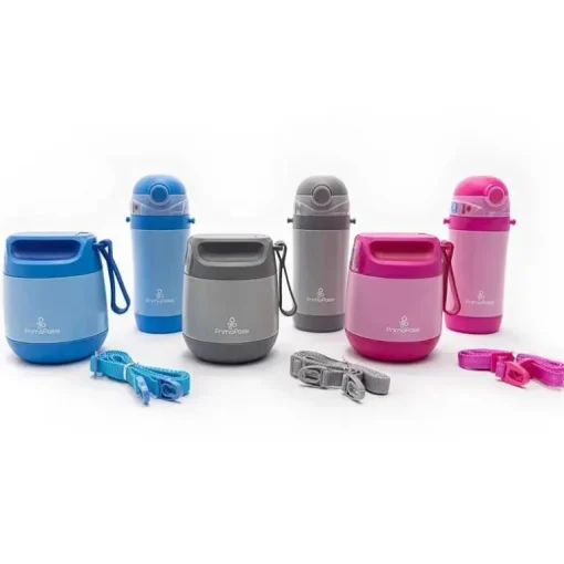 Primo Passi - Frasco para Comida Isolado para Bebê 12Oz/350Ml, Cinza