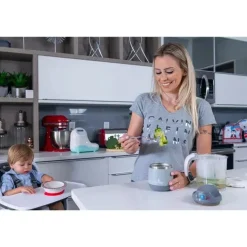 Primo Passi - Frasco para Comida Isolado para Bebê 12Oz/350Ml, Cinza