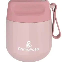 Primo Passi - Insulated Food Jar, 12 oz/350ml, Light Pink | Baby Insulated Food Container