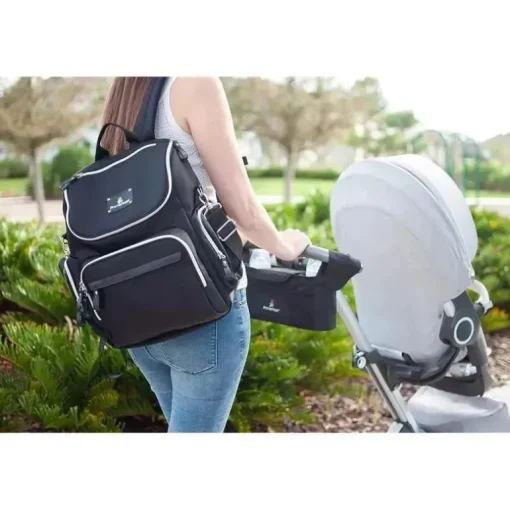 Primo Passi - Organizador de alça para carrinho de bebê, preto