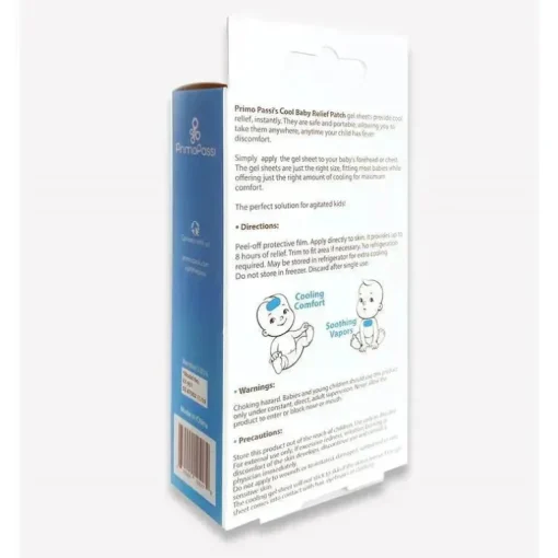 Primo Passi - 5Pk adesivos de gel de alívio de resfriamento instantâneo para bebês para febre