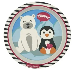 Primo Passi - Placa de Amigos de Inverno com Sucção Infantil em Fibra de Bambu