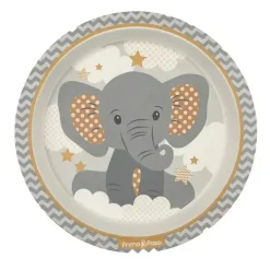 Primo Passi - Placa de Sucção Infantil Elefante Pequeno em Fibra de Bambu