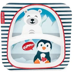 Primo Passi - Prato Quadrado Dividido de Bambu para Crianças, Amigos de Inverno