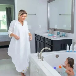 Primo Passi - Toalha Terry com Capuz e Avental para Bebê, Branca