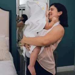 Primo Passi - Toalha Terry com Capuz e Avental para Bebê, Branca