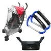 Primo Passi Stroller Handle Organizer | Baby Stroller Organizer + Stroller Hook + Stroller Rain Cover