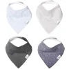 Pérola de cobre - 4 unidades Lennon Baby Bandana babadores babados