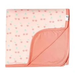 Pérola de cobre - Cobertor de colcha elástico de 3 camadas para bebê alegre