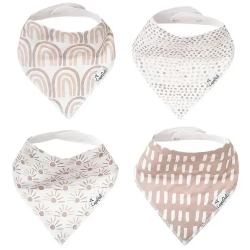 Pérola de Cobre - 4Pk Bliss Baby Bandana Babadores Babadores