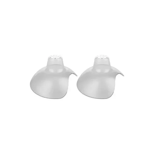 Protetores de mamilo Dr. Brown 2Pk com estojo de esterilizador, tamanho 1