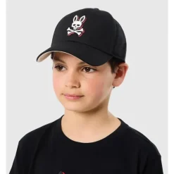Psycho Bunny Kids - Boné Riviera Trucker Preto