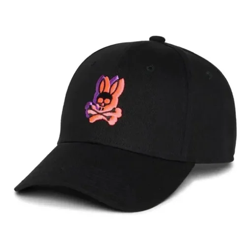 Psycho Bunny Kids - Groves Baseball Hat, Black