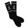 Psycho Bunny Kids - Mens Socks, Black