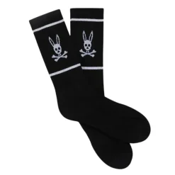 Psycho Bunny Kids - Mens Socks, Black