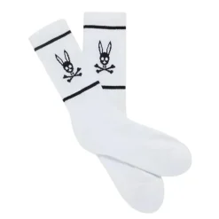 Psycho Bunny Kids - Mens Socks, White