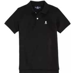 Psycho Bunny Kids - Polo Clássico, Preto