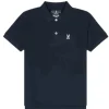 Psycho Bunny Kids - Polo Clássico, Azul Marinho