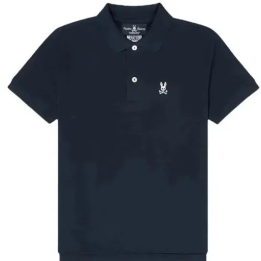 Psycho Bunny Kids - Polo Clássico, Azul Marinho