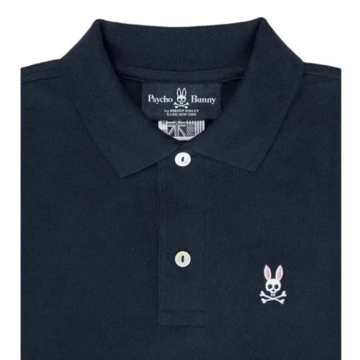 Psycho Bunny Kids - Polo Clássico, Azul Marinho