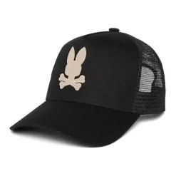 Psycho Bunny Kids - Riviera Trucker Cap, Black