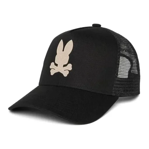 Psycho Bunny Kids - Riviera Trucker Cap, Black