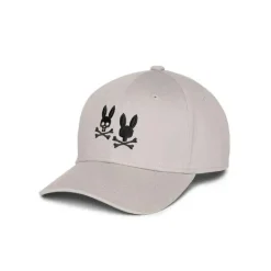 Psycho Bunny Kids - Tilden Embroidered Bunny Baseball Cap, Oyster