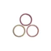 Pulseiras Mushie Silicone Pérola Mordedor Linho/Peônia/Rosa Pálido