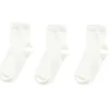 Pure Baby - Conjunto de meias orgânicas neutras brancas para bebê 3Pk