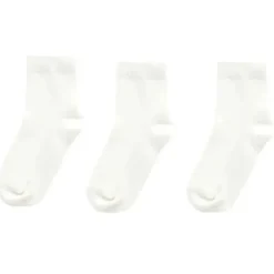 Pure Baby - Conjunto de meias orgânicas neutras brancas para bebê 3Pk