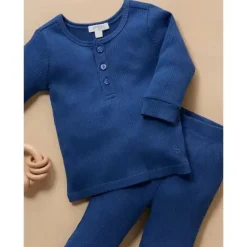 Pure Baby - Legging Rib Rib para Baby Boy, Cachoeira