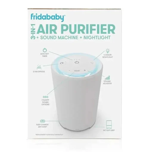 Purificador de ar 3 em 1 Fridababy + máquina de som + luz noturna