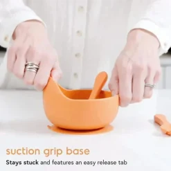 Quark - Conjunto de alimentação para bebês de silicone Feedi 5Pk da Quark