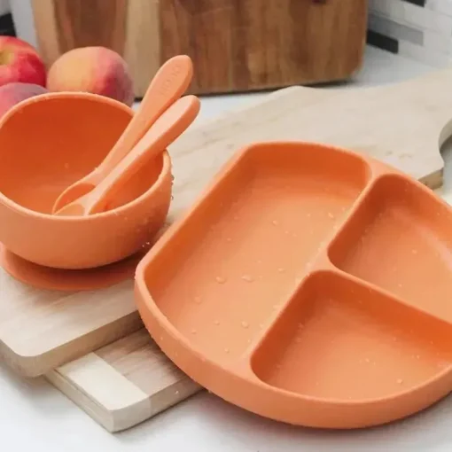 Quark - Conjunto de alimentação para bebês de silicone Feedi 5Pk da Quark