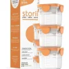 Quark - 3Pk Storrii Recipientes de comida para bebês com tampas, 5 onças