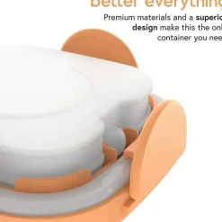 Quark - 3Pk Storrii Recipientes de comida para bebês com tampas, 5 onças