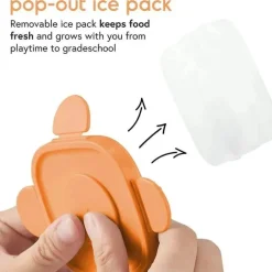 Quark - 3Pk Storrii Recipientes de comida para bebês com tampas, 5 onças