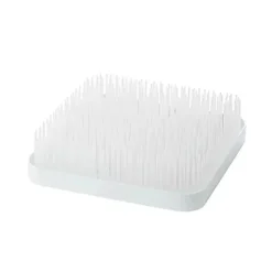 Rack de secagem de bancada de grama Boon para mamadeiras e chupetas, branco inverno