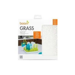 Rack de secagem de bancada de grama Boon para mamadeiras e chupetas, branco inverno