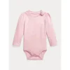 Ralph Lauren - Body manga longa Cn, delicado rosa