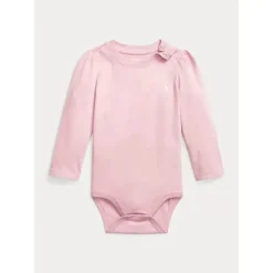 Ralph Lauren - Body manga longa Cn, delicado rosa