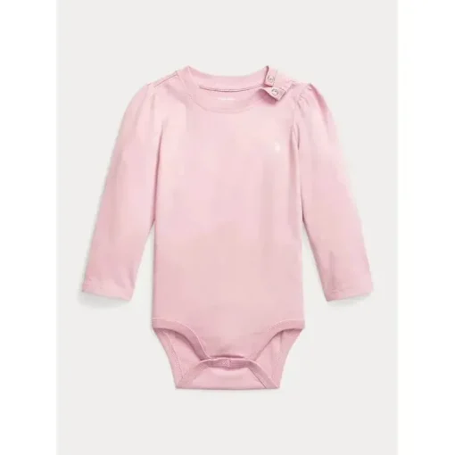 Ralph Lauren - Body manga longa Cn, delicado rosa