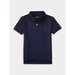 Ralph Lauren - Camiseta Polo de Algodão para Bebê -Marinha Francesa