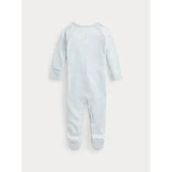 Ralph Lauren - Macacão Polo Interlock de Algodão, Azul Berilo