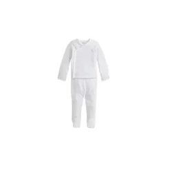 Ralph Lauren - Top e calça de algodão listrado, Quartzo Urze/Branco