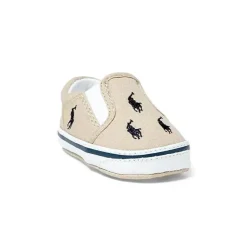 Ralph Lauren Allover Pony Slip-On, Cáqui/Azul-marinho