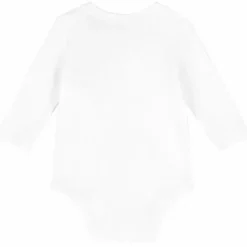Ralph Lauren Baby - Body de manga comprida com gola redonda, branco