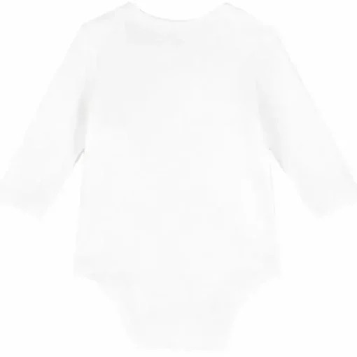 Ralph Lauren Baby - Body de manga comprida com gola redonda, branco