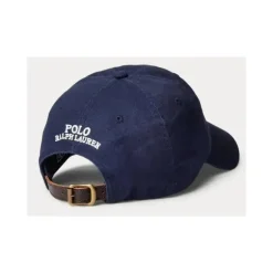 Ralph Lauren Baby – Boné esportivo clássico New Bond Chino Novelty Bear gráfico azul marinho